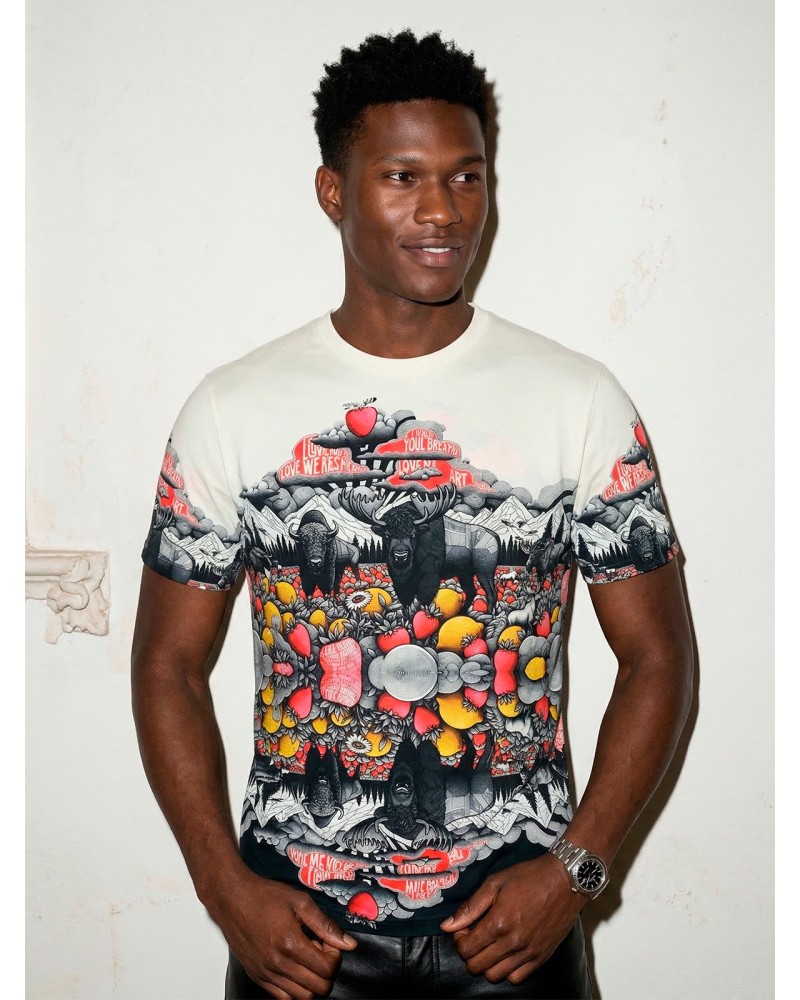 T-shirt Basic Bohemian Buffalo 3 by Custo Barcelona