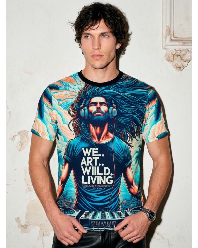 Basic Sound Art Man - Men’s T-Shirt | Custo Barcelona