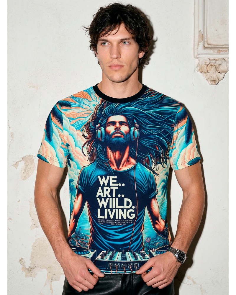 Basic Sound Art Man - Men’s T-Shirt | Custo Barcelona